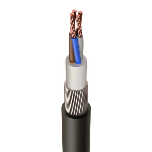 Multi SWA 4 X 2.5 2.5MM 4 CORE XLPE SWA PVC Cable 100M